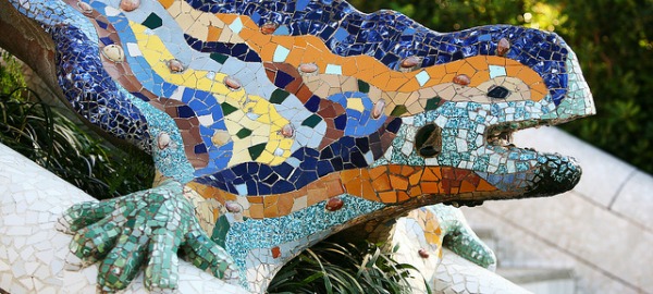 La Salamandra di Park Guell a Barcellona La Salamandra di Park Guell a Barcellona