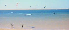 Kitesurfer a Dakhla